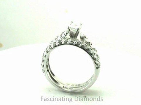 ENS3048RA Radiant Cut Diamond Wedding Rings Set In Pave Setting
