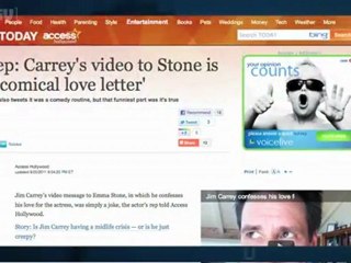 Jim Carrey (Sort of) Explains His Love Letter to Emma Stone