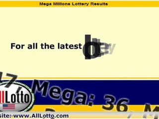 Mega Millions Lottery Drawing Results for August 26, 2011