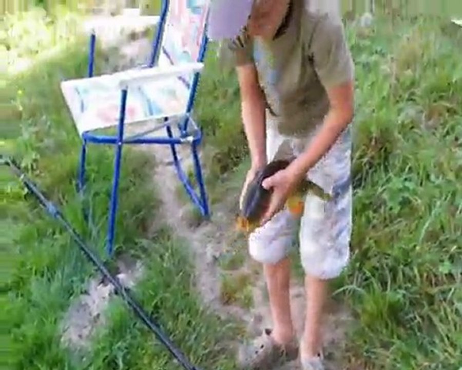 Deux jeunes carpistes en herbe