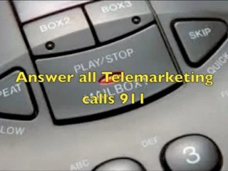 Guy answers telemarketer as 911 operator