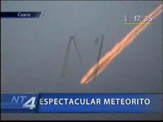 Impresionante meteorito sorprende a cusqueños