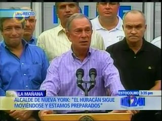 Alcalde de Nueva York solicita a la gente evacuar las zonas en peligro por la llegada del huracán Irene