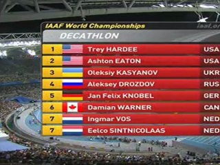 Romain Barras, les 3 premières épreuves du déca (ChM2011)