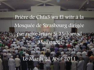 Chfa3 wa el witr du 23 Août 2011 - By Si Mohamad Moussaoui