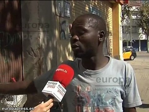 Incendio en una nave abandonada de Barcelona