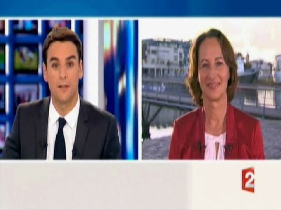 Ségolène Royal invitée du 20H de France 2