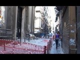 Napoli - Crolla cornicione, chiusa via Tribunali