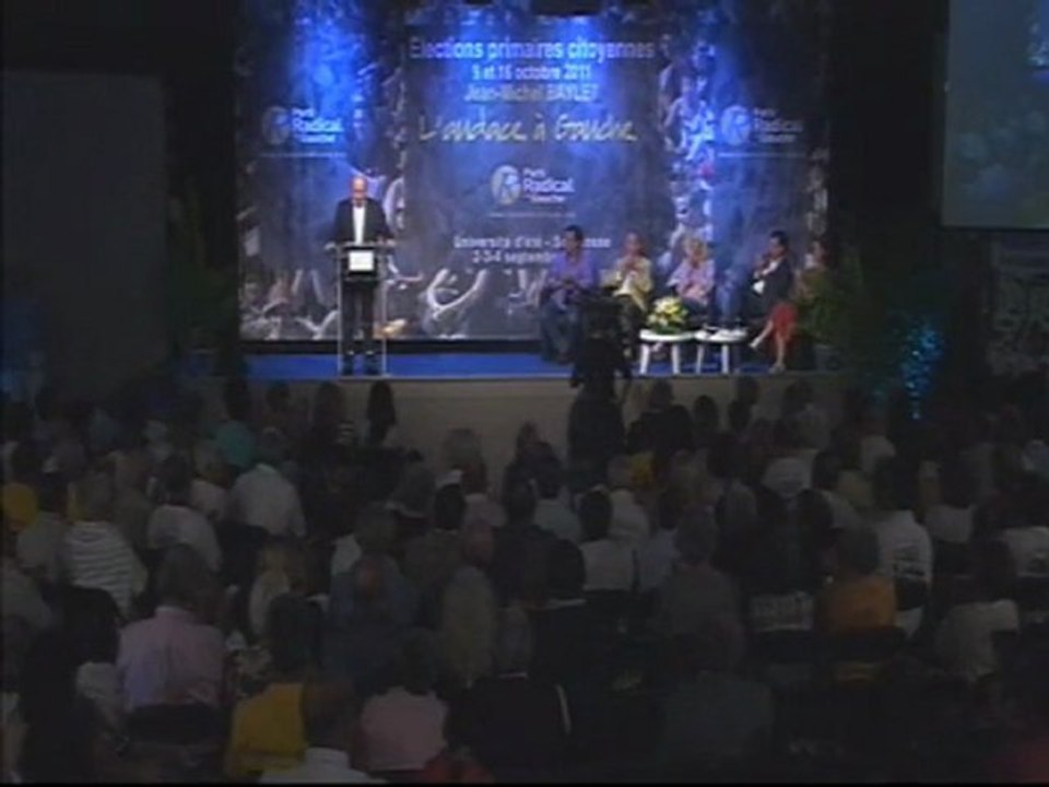 Université d'été 2011 - Discours de Jean-Michel Baylet