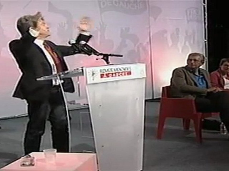Jean-Luc Mélenchon discours au remue méninges Grenoble