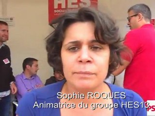 Samy SIDANI (MJS13) et Sophie ROQUES (HES13) à l'Université d'été du PS à la Rochelle 2011