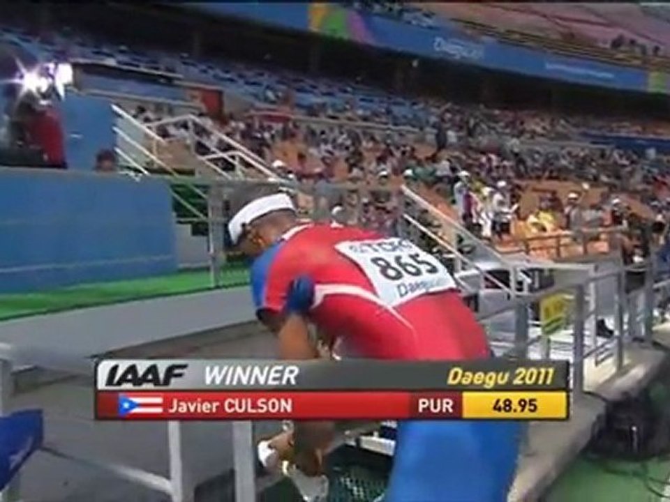 400м с/б Мужчины 3 забег Чемпионат Мира в Тэгу - www.MIR-LA.com