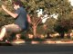 Slow motion skateboarding