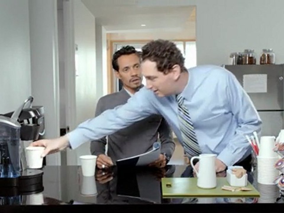Marc Anthony vs. the coffee maker