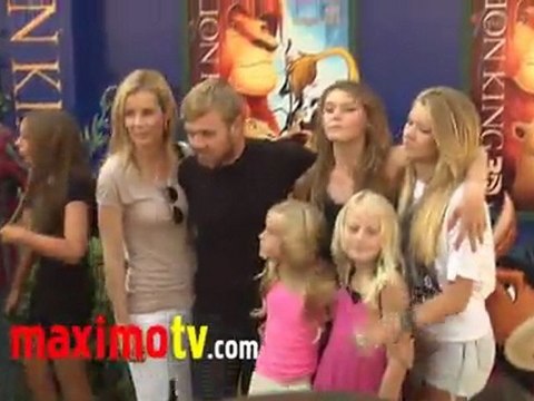 Rick Schroder and Family at The Lion King 3D Premiere