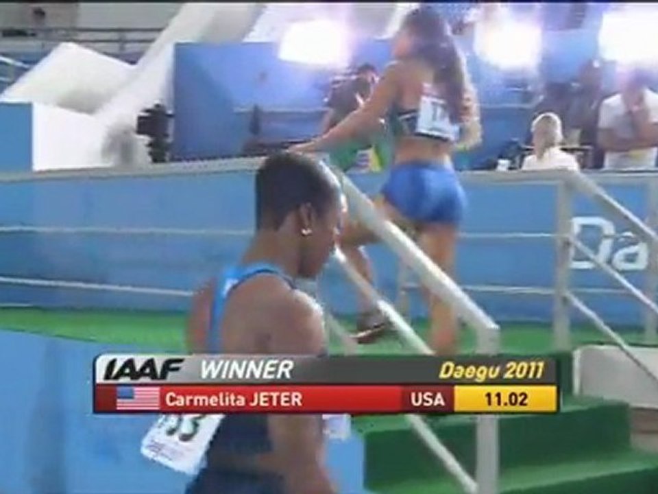 100м Женщины 3 Полуфинал Чемпионат Мира в Тэгу - www.MIR-LA.com