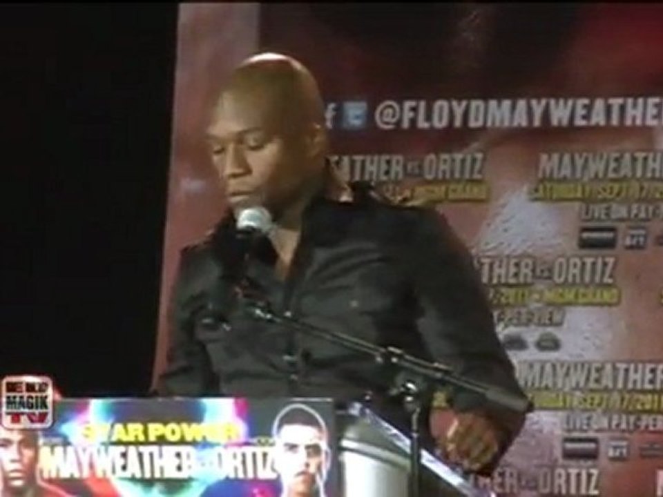 Floyd Money Mayweather vs Vicious Victor Ortiz Pre-Fight Press Conference in Los Angeles