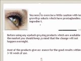 An Overview on Eyelash Growth Products