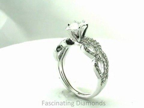 FDENS3040PE Pear Shape Diamond Split Band Wedding Rings Set