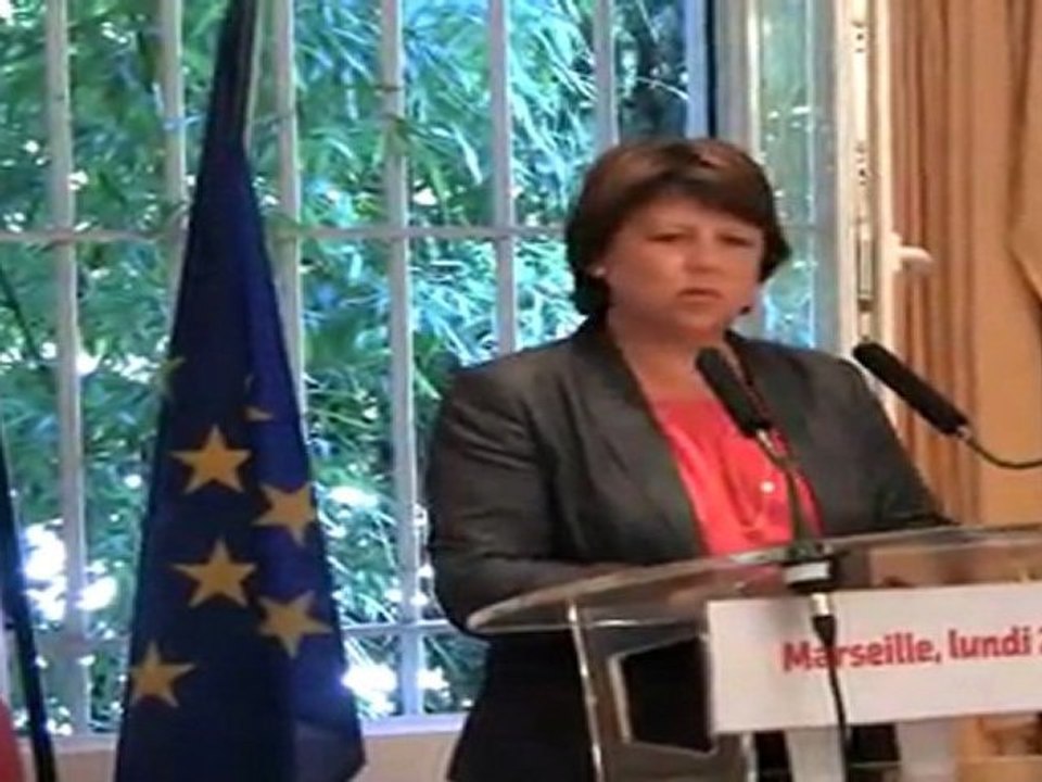 Martine Aubry : "je serais la présidente de la sécurité"