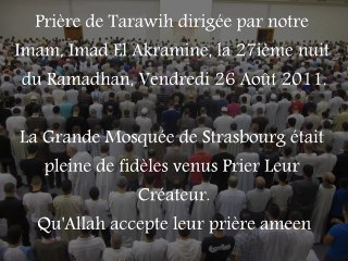 Tarawih du 26 Août 2011 - By Imad El Akramine