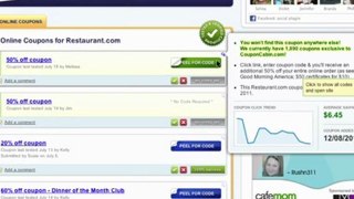 Restaurant.com Coupons | A Guide To Saving with Restaurant.com Coupon Codes and Promo Codes