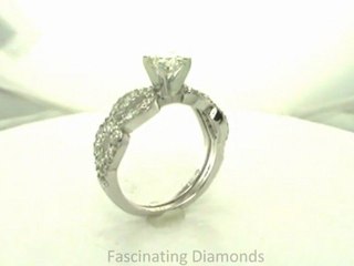 FDENS3040RO  Round Diamond Split Band Wedding Bridal Rings Set