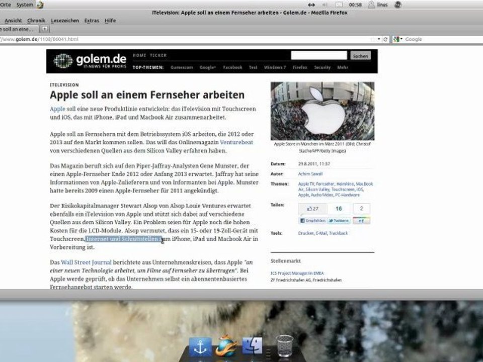 Gerüchte Küche Apple Fernsehr