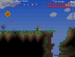 Terraria conbat contre leo31887 avec les arme a feu