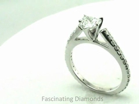 FDENS1425HTR Heart Shape Diamond Engagement Ring In Petite Cathedral Setting