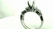 FDENS285AS  Asscher Cut Three Stone Diamond Wedding Rings Set In Channel Setting