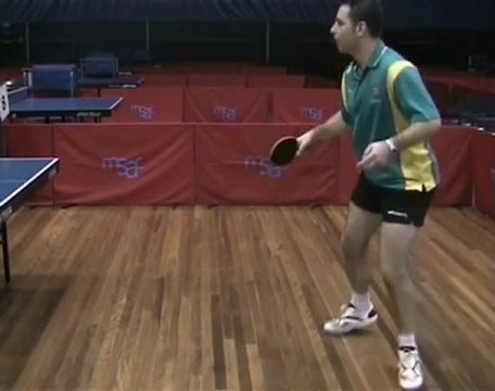 masa tenisi eğitimi-Backhand chop