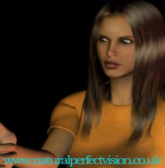 Animation of focusing on Thumb (eye exercises)