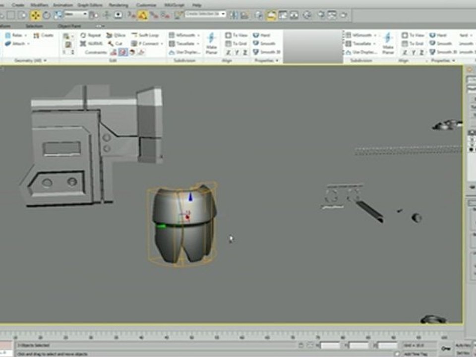 Sci-Fi Game Asset Workflow 03: Hard Surface Modeling Finished