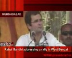 Rahul Gandhi addressing a rally in West Bengal, 2nd May 2009
