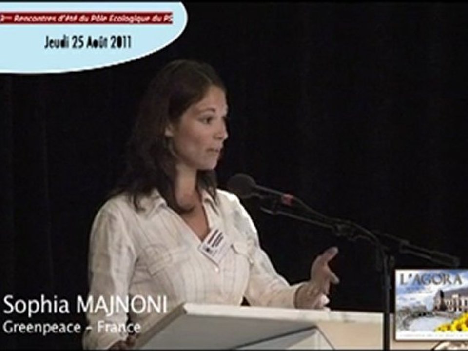 Questions des associations aux candidats PS ? ... Sophia MAJNONI (Greenpeace)