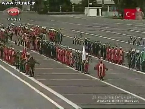 4-Kurtuluş savaşı MEHTER 30 Ağustos töreni 2011 TRT2