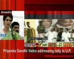 Priyanka Gandhi Vadra addressing rally in Uttar Pradesh, 11 04 2009