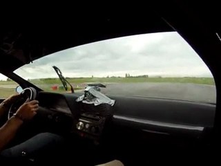 Chambley sous la pluie à bord de la 164 QV de Bob.