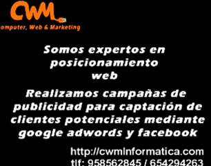 Paginas Web Granada - CWMinformatica.com