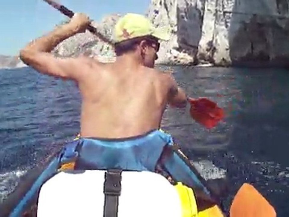 Les calanques de Cassis en canoe matt et dju 2011