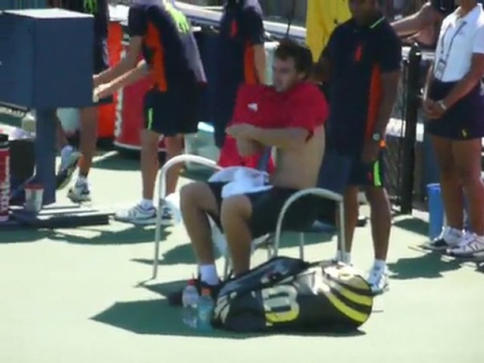 Ernests Gulbis 1st match at US Open 2011