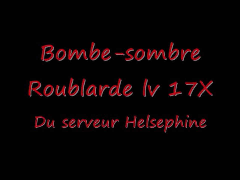 Bombe-sombre roublarde du serveur helsephine