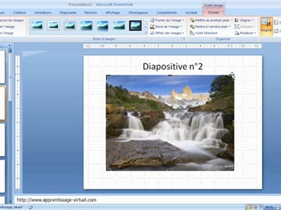 Insertion d'une image bitmap dans PowerPoint