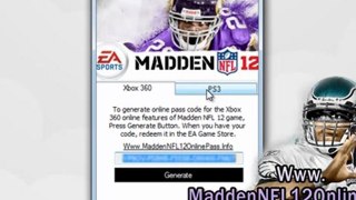 Madden NFL 12 Online Pass Code Free - Download Tutorial