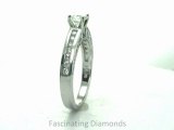 FDENS816ROR  Round Cut Diamond Engagement Ring Vintage Style Channel Set