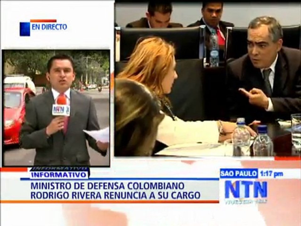 Declaraciones del Presidente de Colombia, Juan Manuel Santos, sobre la renuncia del Ministro de Defensa, Rodrigo Rivera