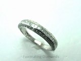 FDENS3020B  Round Diamond Wedding Anniversary Band In Pave Setting