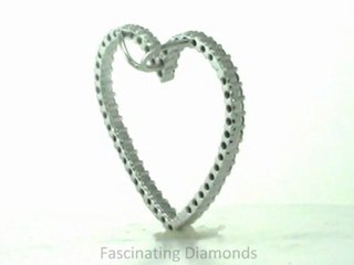 HPD314  Round Diamond Pendant Heart Shape