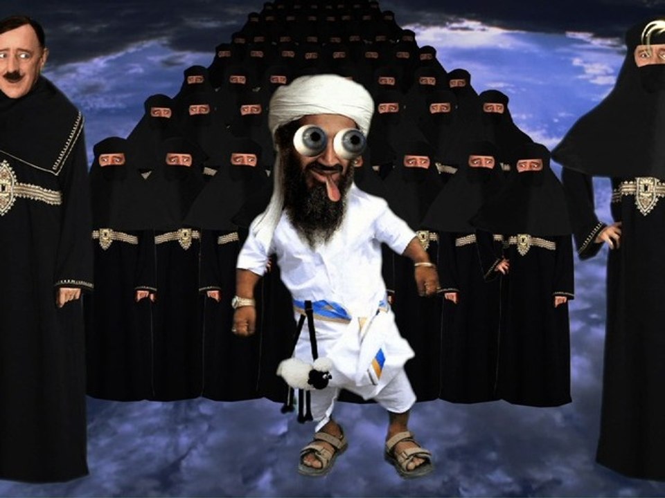 Osama in Heaven With Virgins